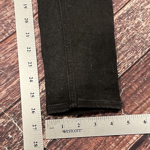 Rag & Bone Women Black Ash Coated Baxter Denim Stretch Jeans Size 26X26 (24X26)‎ - Picture 13 of 15